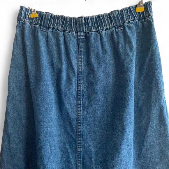 Original TY wear denim midi skirt size 8P - Picture 4 of 6